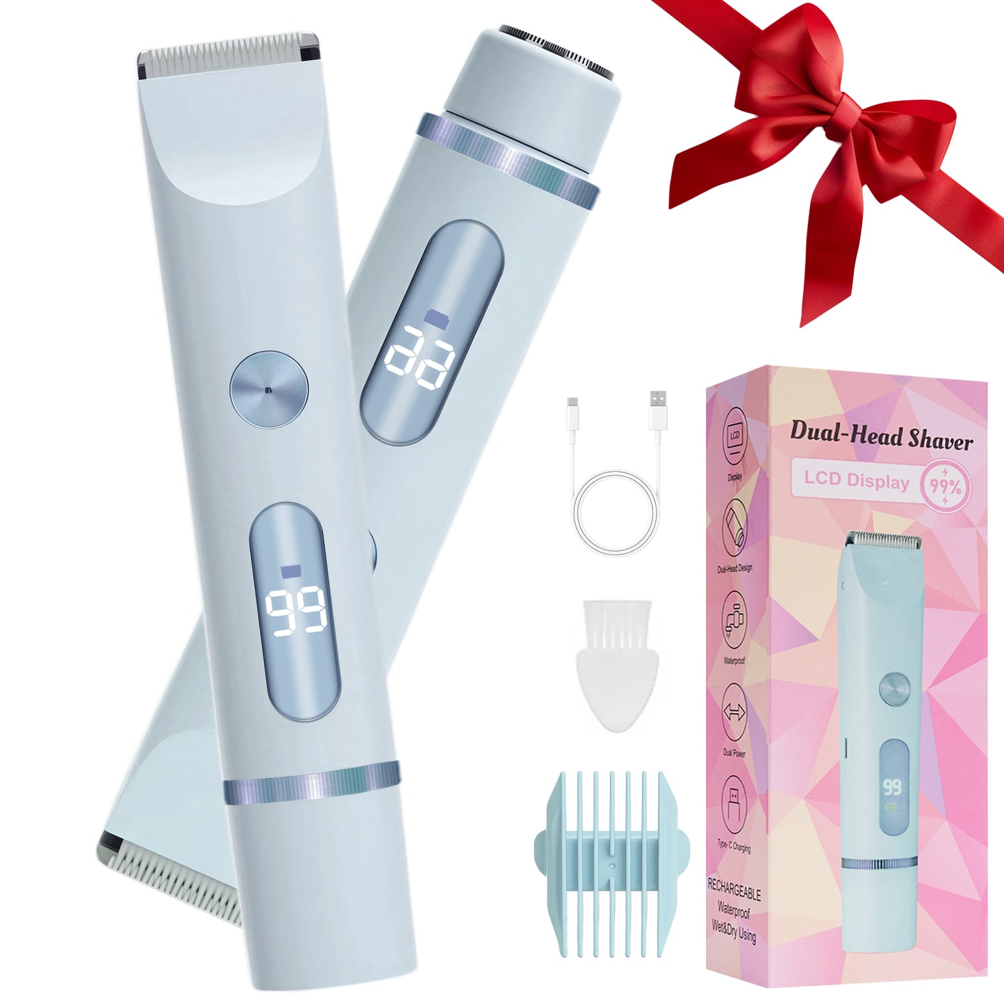 Only Private Parts Armpit Double-headed Lady Shaver Electric Mute