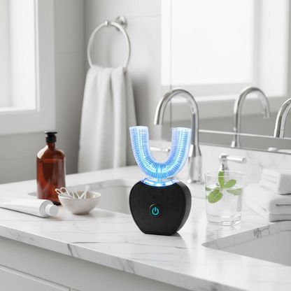 Marble counter with wellness products